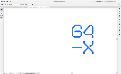 64-X branding font font design identity logo type type design typeface typography