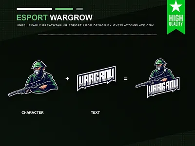 Logo Wargrow branding esport esportlogo illustration social media
