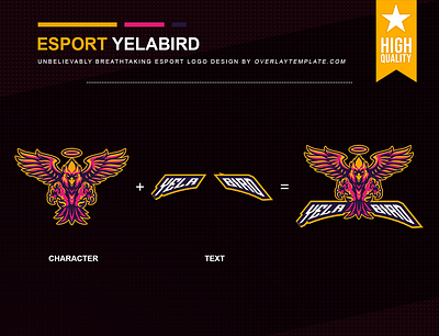 Logo YelaBird animal branding esport esportlogo illustration mascot social media wing wings