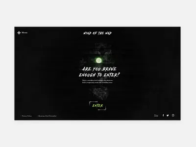 Mind of the Mad - Opening Screen 3d art aftereffects concept dark design direction interface motion product ui