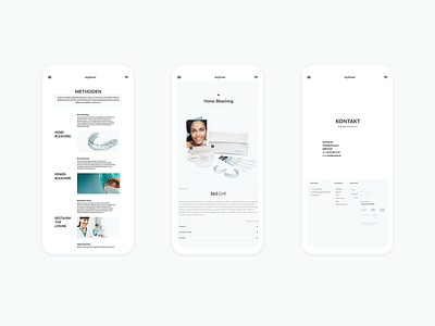 skySmile cosmetics design marakas medical medicine self care selfcare stomatology swiss medicine ui ux ui design web website