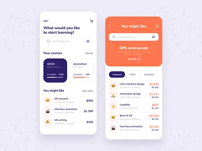 Learning platform app app design application application design learning learning app learning platform mobile mobile app mobile app design mobile design mobile ui ui uiux ux uxui