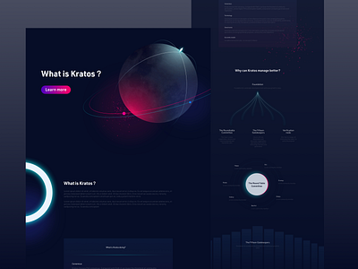 Limitless abstract earth ui website