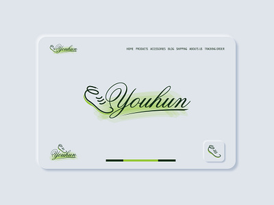 Youhun branding creative design flat icon illustration kampon khan logo typography vector