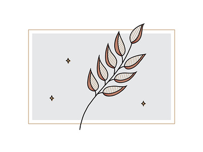 Lil' Branch branch illustration linework neutrals practice