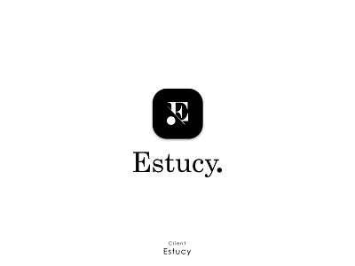 ESTUCY brand brand identity brand logo brandidentity clothing clothing brand company logos e concept e concept estucy logodesign minimal logo minimalist logo square logo