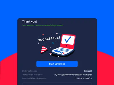 Successful! artbook blue checkmark childhood colorful dark background design done finished graphic design icon illustration prominent red typography ui ux vector