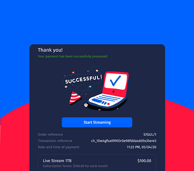 Successful! artbook blue checkmark childhood colorful dark background design done finished graphic design icon illustration prominent red typography ui ux vector