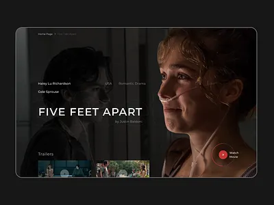 FIVE FEET APART drama five feet apart movie stars trailers watch web design webdesign