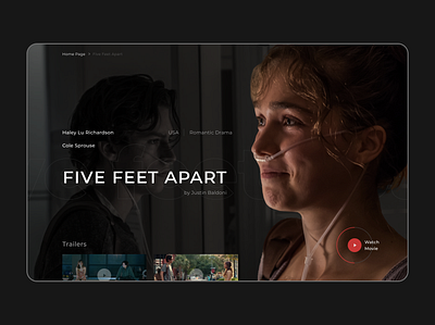 FIVE FEET APART drama five feet apart movie stars trailers watch web design webdesign