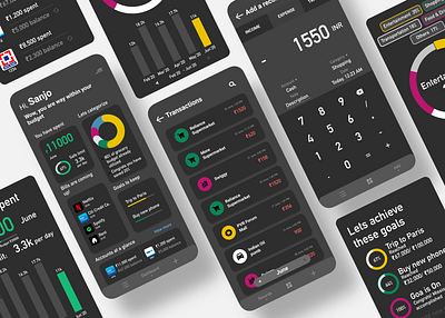 dotWallet Screens app app design expense tracker figma finance finance app iphone money ui wallet