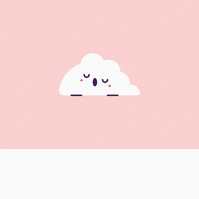 Sleepy Cloudy cartoon cartoon character cartoon illustration cloud cute cute illustration illustration nature pure simple sleepy sweet vector