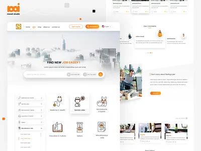 Hezartoo Website adobe illustrator adobe photoshop adobe xd creative design development front end frontend graphicdesign inspiration job minimal uidesign uiux userinterface uxdesign webdesig website