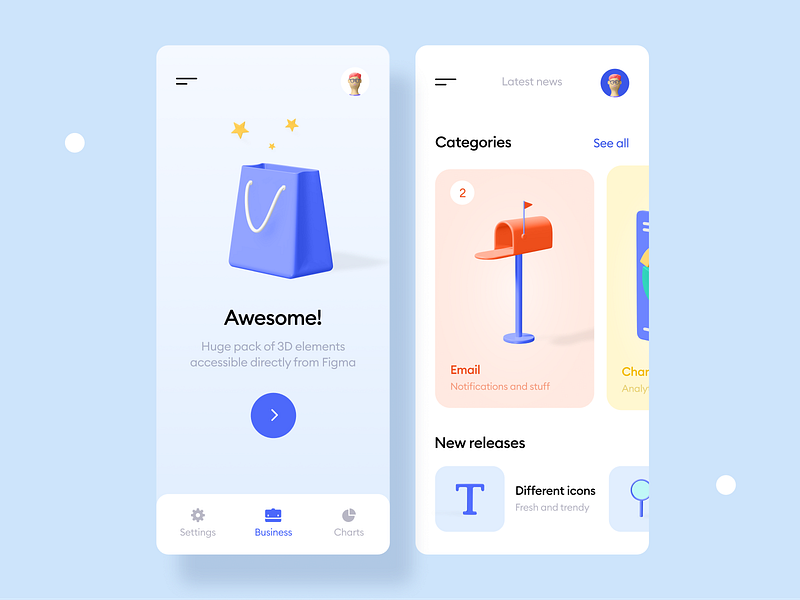 Kukla 3d icon kit 3d 3d icon app blender cards gradient illustration minimal mobile mobile ui trending