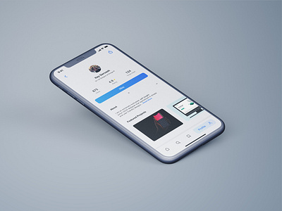 Daily UI #006 - User Profile daily ui dailyui design flat ios minimal profile profile card profile design profile page ui daily user interface user profile ux