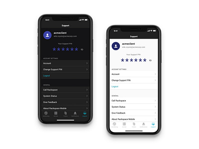 Introducing Dark Mode UI app clean cloud dark mode dark theme design ios light mode mobile product design settings support tech ui ux