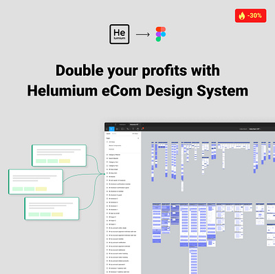 The Helumium Design System for Figma is now available concept design design system design systems ecommerce figma minimal mobile mobile ux ux ux design web web design