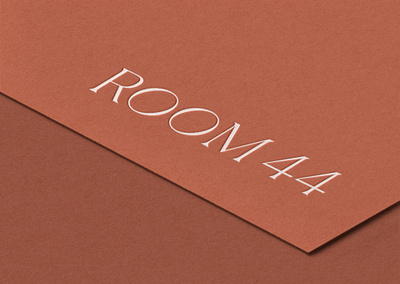 Room 44 branding branding design graphic design logo stationary typographic typography visual visual identity