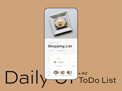 Daily UI #042 − ToDo List clean daily ui dailyui design figma task todo todolist ui uidesign