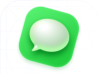 iMessage icon macOS Big Sur - Figma big sur icon imessage macos skeumorphic