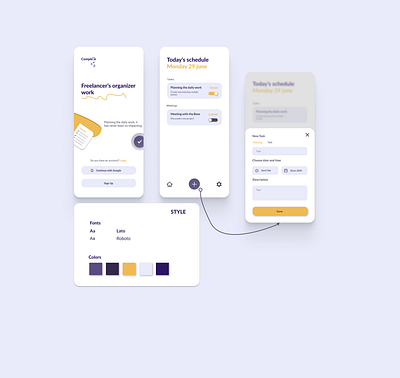 Mobile App Planner UI daily #005 app design mobile planner ui