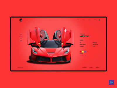 Sports Cars | UI/UX Design adobe after effect adobe xd animation cars conceptual design experimental sport cars ui ui design ux website