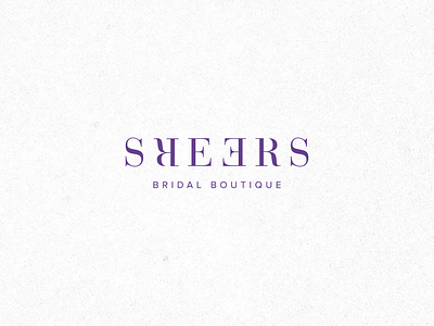 Ambigram - Sheers ambigram boutique brand design branding bridal design illustration logo minimal simple design typography vector