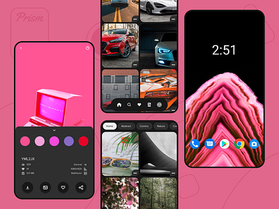 Wallpapers App UI android app app design app ui application material ui wallpaper app wallpapers