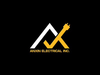 AX + Power Plug Logo a logo ax logo branding clean logo design exploration logo logo branding logo design logo mark logodesign modern logo power outlet power plug x logo