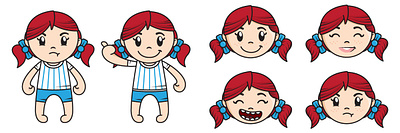 Little Wendy (Additional Poses) campaing character concept concept art illustration vector vector illustration