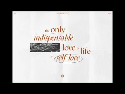 Thoughts from the Sea. design landing page design typography ui ui design ux web web design