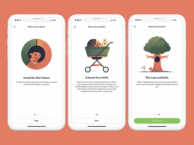 Acorns Early™ Illustrations PT. 2 acorns brand design illustration