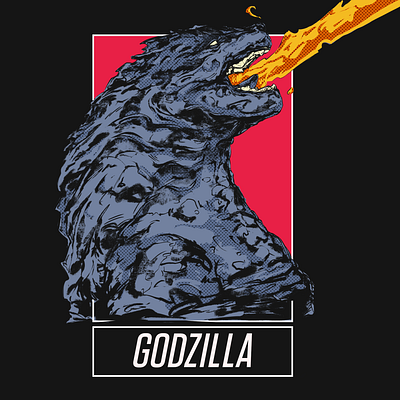 GODZILLA | SIXFANART anime art cartoon character characterdesign design design art godzilla graphic design illustration illustration art monster