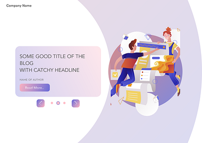 Blog page slider 🥰 app branding design figmadesign illustration illustrator logo typography ui ui design ux ux design uxui vector webpage