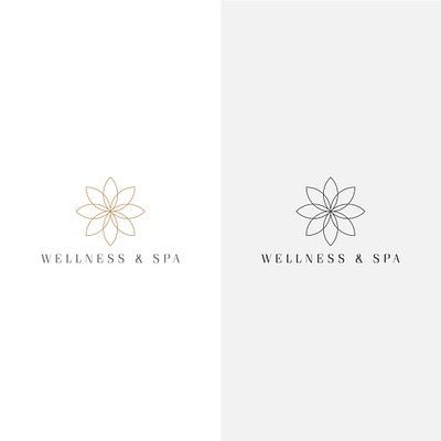 Natural Wellness & Spa Minimal Logo Design art awesome logo best logo branding flower logo icon logo logo design logodesign minimal spa logo wellness logo