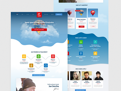 Balony.cz - Web Redesign (2017) air brand fly redesign responsive uxdesign uxui web web design