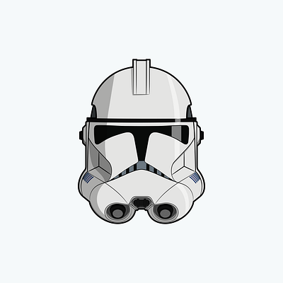 Clonetrooper Helmet clone clone trooper clone wars design flat helmet illustration minimal republic star wars star wars art starwars vector