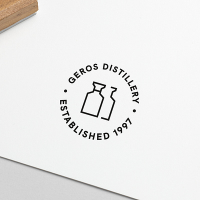 Logo Design Geros Distillery creative creativity design designer distillery logo logo design logoinspiration logos logotype minimal modern typography