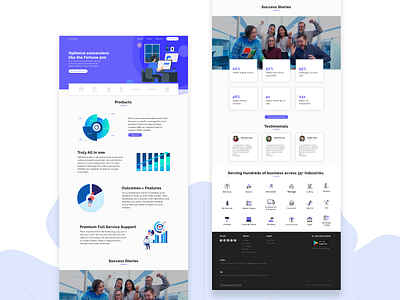 Marketing website - Screens adobe xd blue colors dailyui dark ui design mark marketing marketing collateral marketing screens marketing screens marketing site successful ui ux web website website concept website design