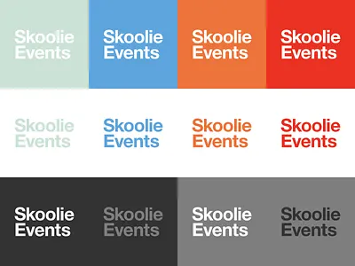 Skoolie Events Branding Color Exploration branding colors logo
