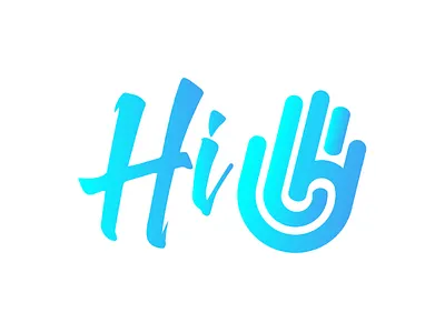 Hi 5 blue board branding colors corners design grids job logo logotype lucid mark modern recruitment rounded sign startup value vector