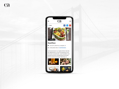 California Home Design app design application application design food inspiration ios mobile mobile app mobile application design mobile design mobile ui restaurant app restaurants ui ui ux ui design ux