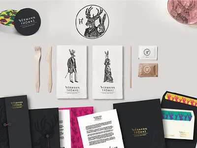 Hermann Thomas Coffee Masters design illustration