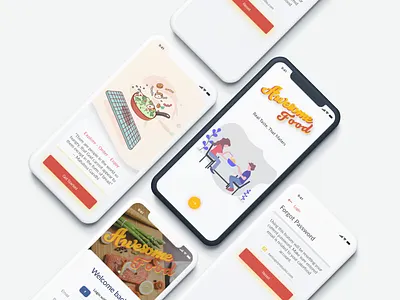 Food Onboarding UI Design Day# 004 design food app food ui mobile ui onboarding screen onboarding ui ui ui web design uidesign uiux