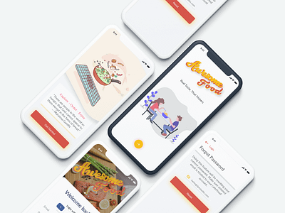 Food Onboarding UI Design Day# 004 design food app food ui mobile ui onboarding screen onboarding ui ui ui web design uidesign uiux