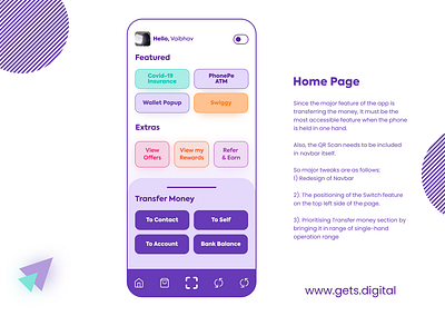 PhonePe Redesign 💳 app branding design figmadesign illustration illustrator minimal typography ui ui design ux web