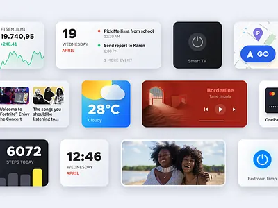 Smart Widgets app card cards cards ui customization dark ui ios minimal mobile modern product smart widget widgets