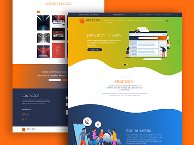 Hostdomi Website Design clean clean design design dominican republic figma figmadesign graphic modern new santo domingo ui design vectors