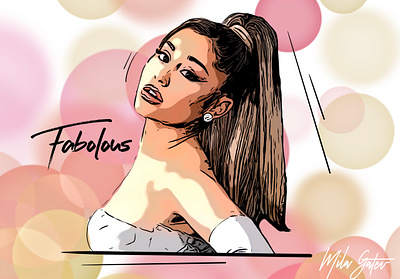 Ariana Grande ariana grande art illustration ipadpro portrait