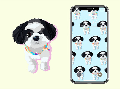 Pride Pup branding colorful design dog face friend graphic graphic design icon illustration illustrator pride puppy summer wallpaper